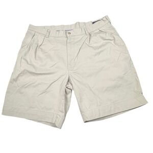 POLO Ralph Lauren Classic Fit Pleated Size 38 Beige Khaki Shorts